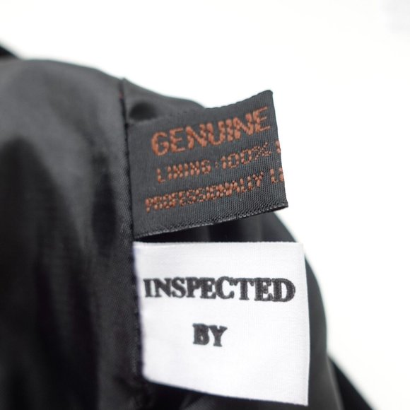 Winlit Skirt Juniors Size 9 Leather Mini‎ A Line Black Suede Genuine Classic Y2K - Picture 10 of 11